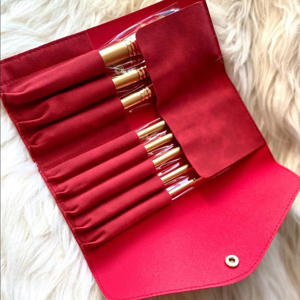 🌹 LUXIE - Glitter and Gold Brush Set with Pouch - Picture 5 of 11